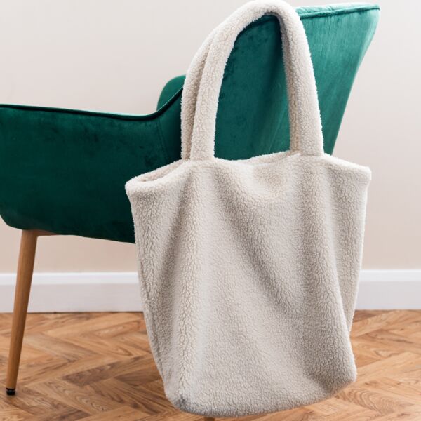 Brand Lab Borg Fleece Shopper Tote Bag Thumbnail